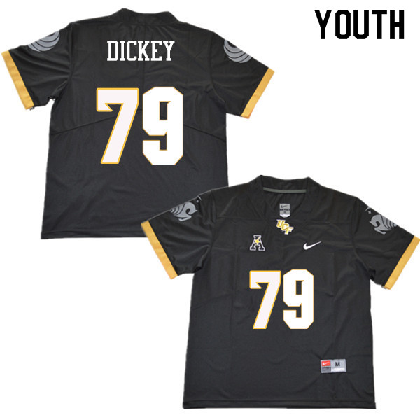 Youth #79 Chavis Dickey UCF Knights College Football Jerseys Sale-Black - Click Image to Close